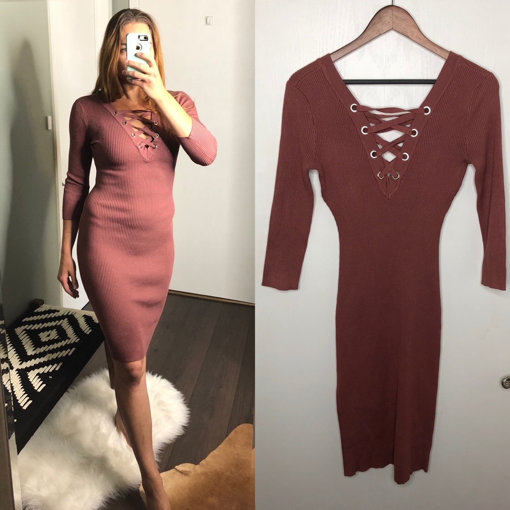 Bandage style midi dress